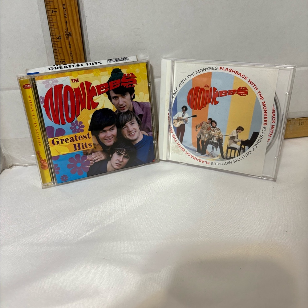 The Monkees Rhino Records and Flashback with The Monkees 2 CD’s Greatest Hits CD